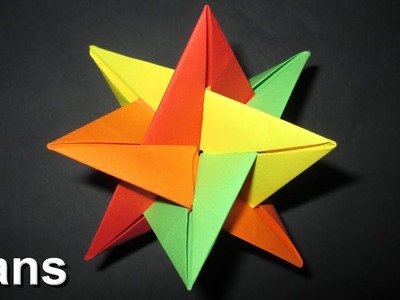 Origami: 3D Star - Christmas Decoration Idea's (Quboxibedron)