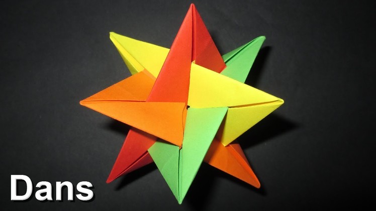 Origami: 3D Star - Christmas Decoration Idea's (Quboxibedron)