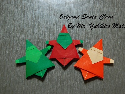 Origami Christmas Santa Claus - How to fold an Origami Santa Claus