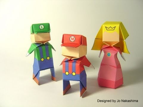 Origami Little Boy - Mario (Jo Nakashima) - 200th Video!!! \o.