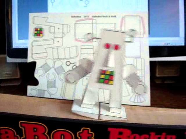 Paper craft Ramp walking Robot