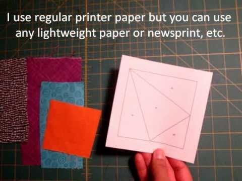 Paper Piecing Made Easy Tutorial