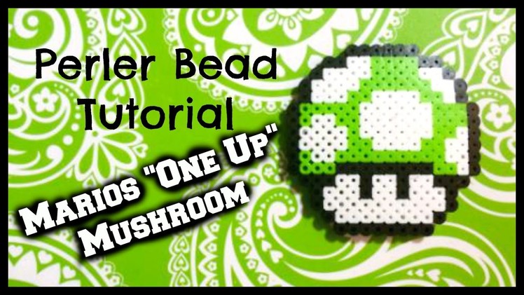 Perler Bead Tutorial: Mario's "One Up" Mushroom