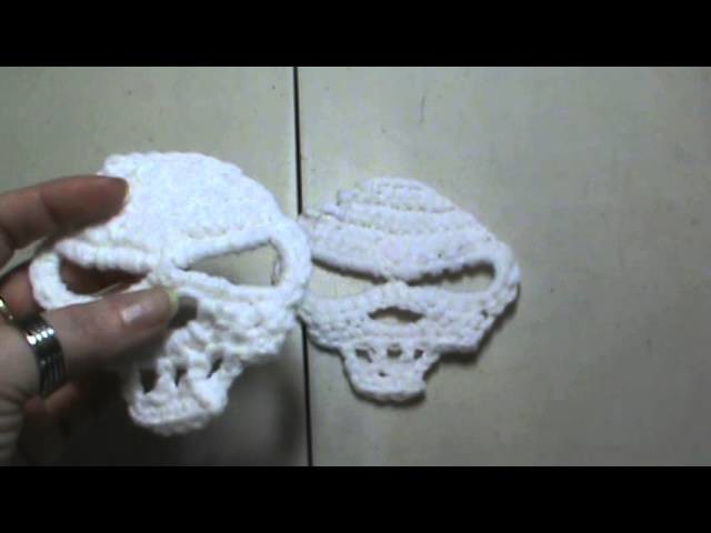 Quick share edgy crochet skulls