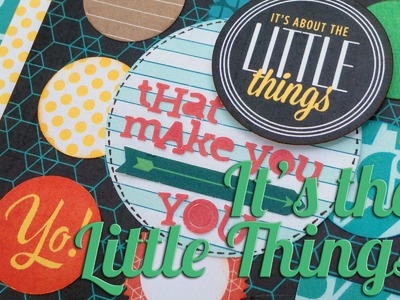 Scrapbook Layout: "It's About the Little Things"