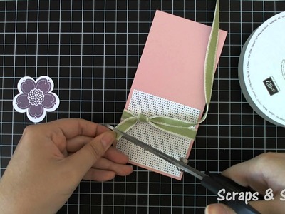 Stampin' Up! Tutorial - Post-It Note Holder - Scraps & Stamps