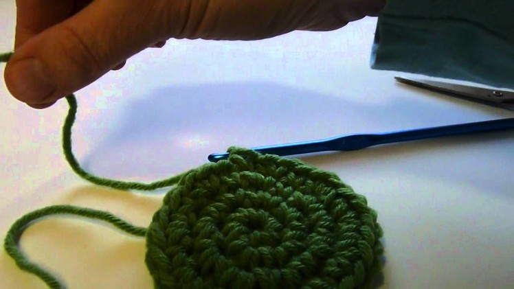 Stitch Scene: How to end your crochet work in the round with a duplicate stitch