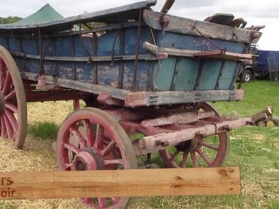The Wheelwrights Craft - Woodwork and Blacksmithing on old wagon.