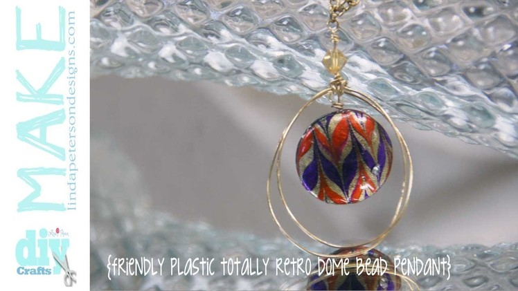 Totally Retro - Dome Bead Pendant - Bauble beads with Friendly Plastic