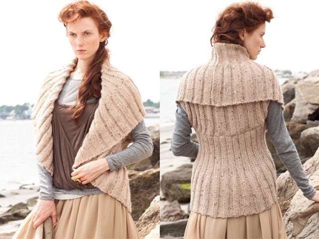 #13 Welted Circle Vest, Vogue Knitting Holiday 2010