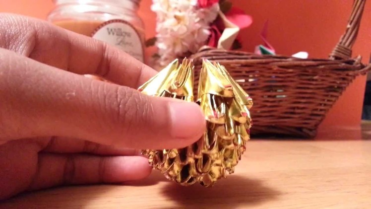 3d origami golden snitch part 1