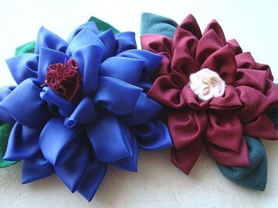 AWESOME MULTI-PETAL FLOWER, fabric flower tutorial, beautiful silky flower