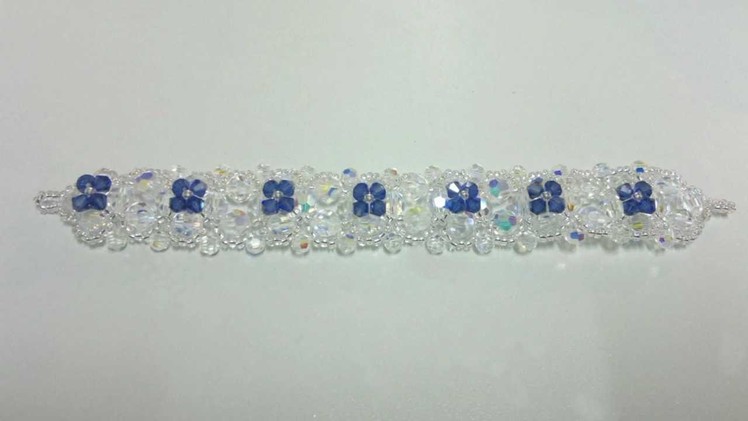 Beading4perfectionists : Victorian Bracelet beading tutorial with Swarovski and miyuki beads