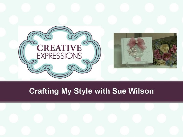 Craft Dies by Sue Wilson -- Tutorial Video -  Peace Ornament Card for Creative Expressions