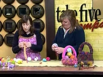 CraftSanity on TV: A Felted Easter Egg Craft and Wikki Stix Egg Decorating