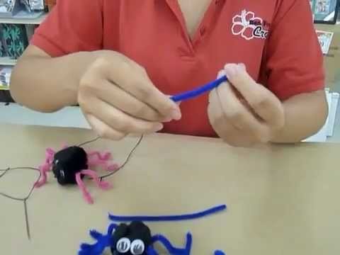 Crankin' Out Crafts -ep9 Halloween Bouncy Spider