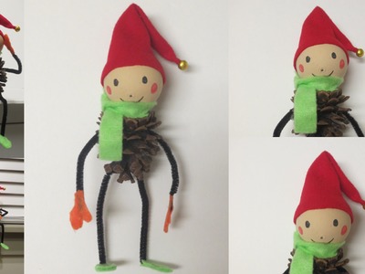 DIY Cute Gifts | Christmas Tree Decor - Pinecone Elf