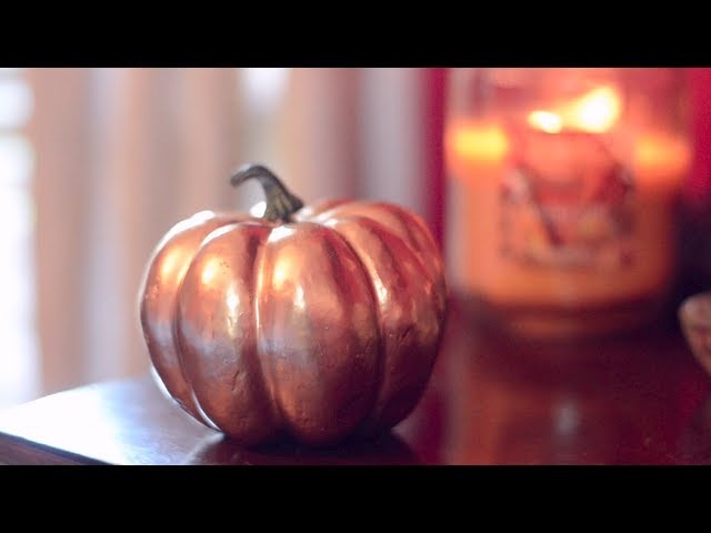 DIY Gold Metallic Pumpkins! | Simple Fall