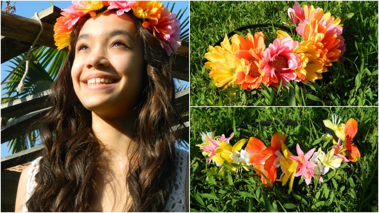 DIY: Hawaiian Colorful Flower Headband