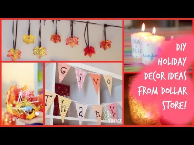 DIY HOLIDAY DECORATIONS FROM THE DOLLAR STORE!!! (under $1)