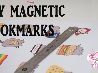 DIY kawaii cute and easy magnetic bookmarks!