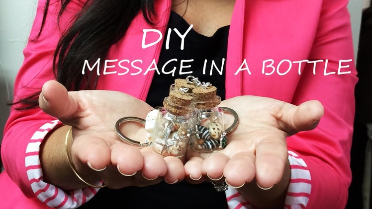 DIY Message in a bottle Keychain