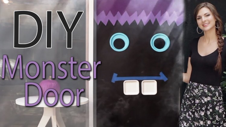 DIY Monster Door for Halloween with Socraftastic! #17NailedIt