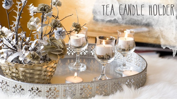 DIY Tea Candle Holder + Decor ideas | Nekkoart