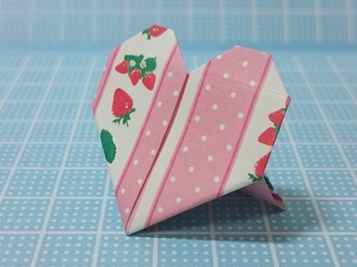 Easy Origami Heart -DIY Ideas- Strawberry Stand