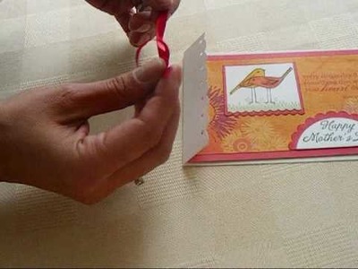 Flat Ribbon Trick for Card Making