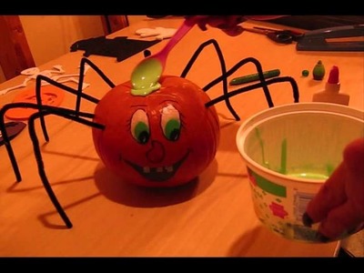 Halloween Spider Pumpkin Craft!