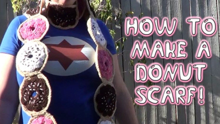 How to Crochet a Donut Scarf! | Inspired by The Simpsons