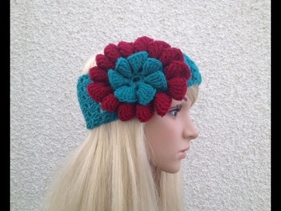 How to Crochet Earwarmers. Headband Pattern #14 │by ThePatterfamily