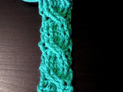 How to crochet the cable stitch for lefthanded