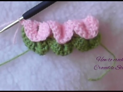 How to crochet the crocodile stitch