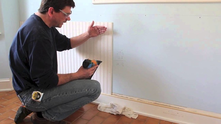 How to Design and install bead board. wainscoting molding by Jon Peters