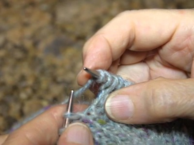 How to knit a YO (yarn over) with multiple decrease techniques.