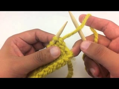 How to Knit: Beginning a Row with a Yarn Over