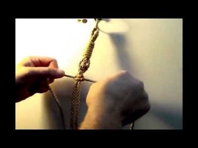 How to Macrame a Half Knot Sinnet or Twist used in crafting Macrame plant hangers