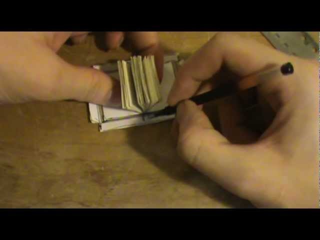 How to make a miniature sized book