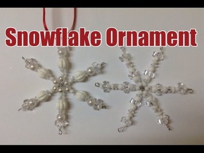 Make a Beautiful Beaded Snowflake Ornament