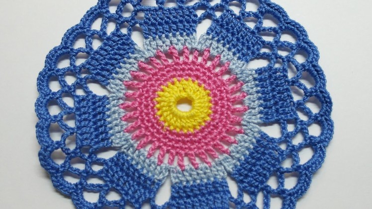 Make a Cute Crocheted Cornflower Doily - DIY Crafts - Guidecentral