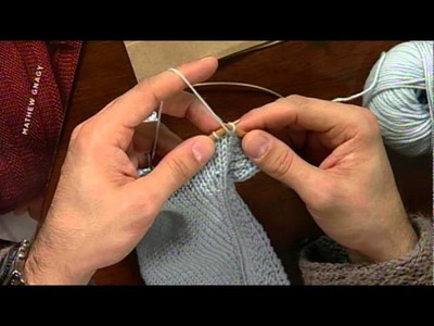 Mathew Gnagy on Knitting Daily TV Episode 710, Sponsored by WEBS