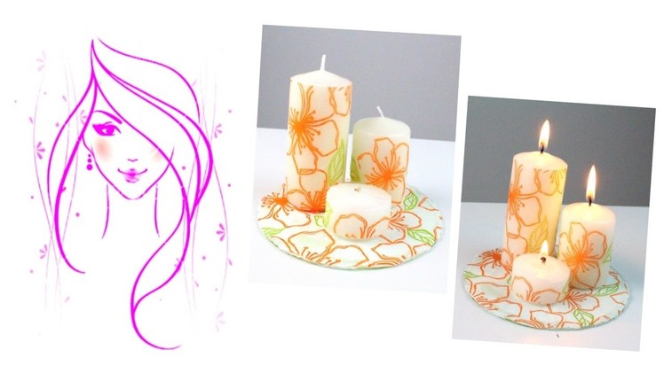 MORENA DIY: HOW TO MAKE DECORATE CANDLES WITH PAPER NAPKINS
