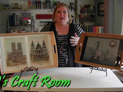 Personalized Serving Trays - AJ's Craft Room  (Great Home Decor Idea)
