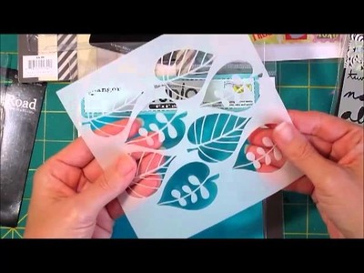Scrapbook Shopping Haul - Simon Says Stamp Stencils, Paint, Embellishments