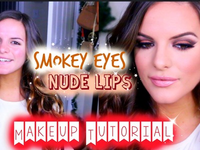 Smokey Eyes. Nude Lips | Dramatic Makeup Tutorial | Casey Holmes