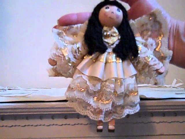 The Making of Cute Adorable Angel Clothes Pin Dolls!