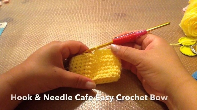 Tutorial Easy Crochet Bow