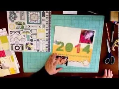 #004. 2014 Scrapbook Process Videos: One Little Word for 2014